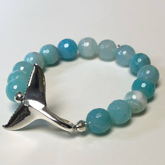 Whale Tail Agate Bracelet