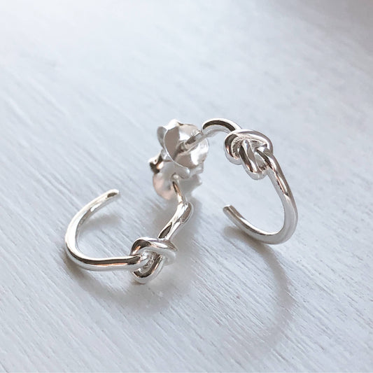 Knot Hoop Earrings
