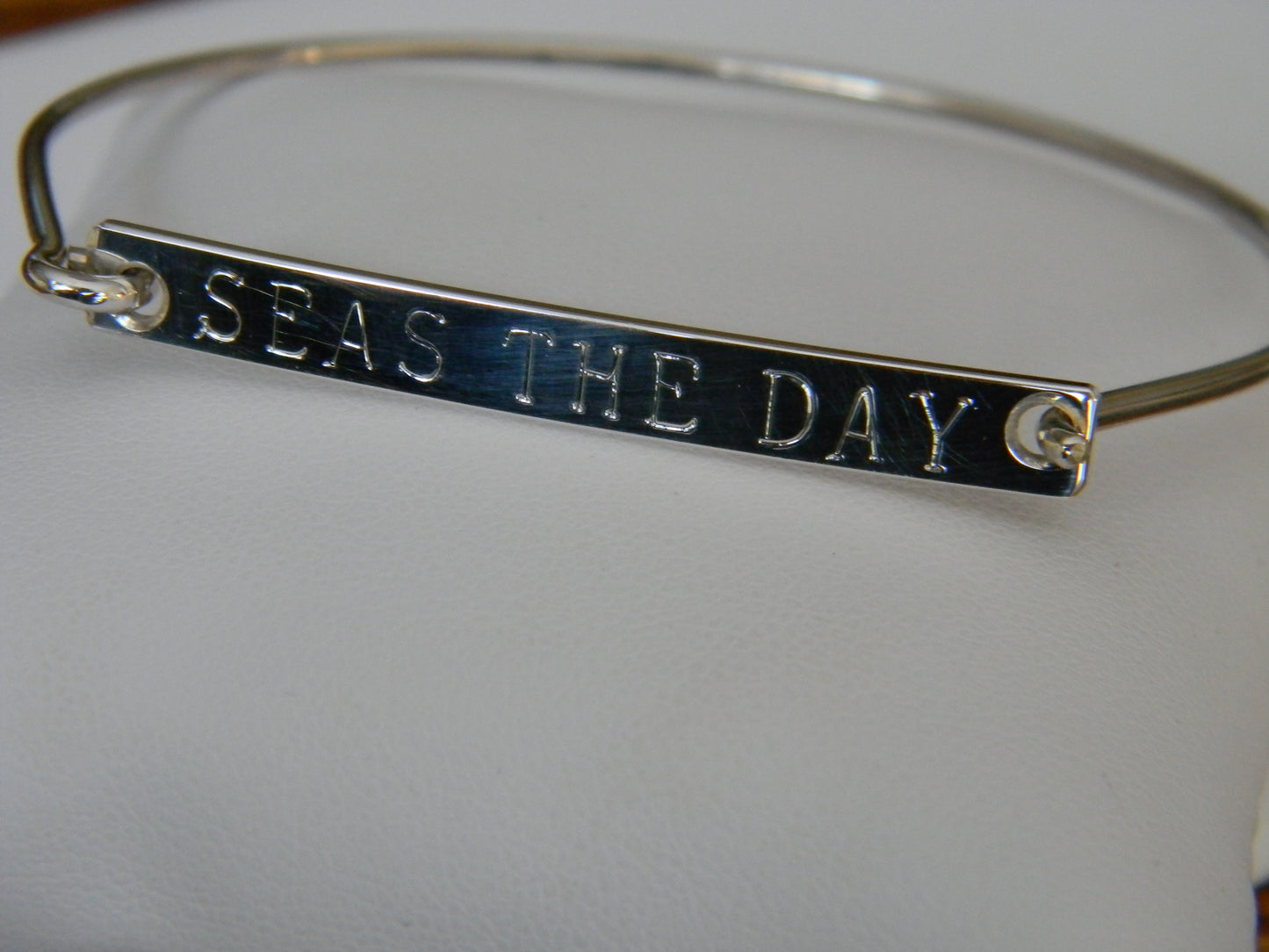 Sterling Silver Beach Booty Engravable Bangle