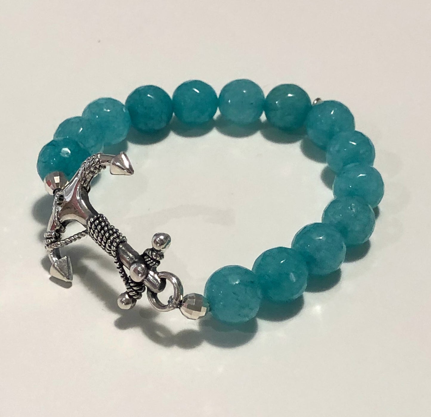 Anchor Gemstone Bracelet