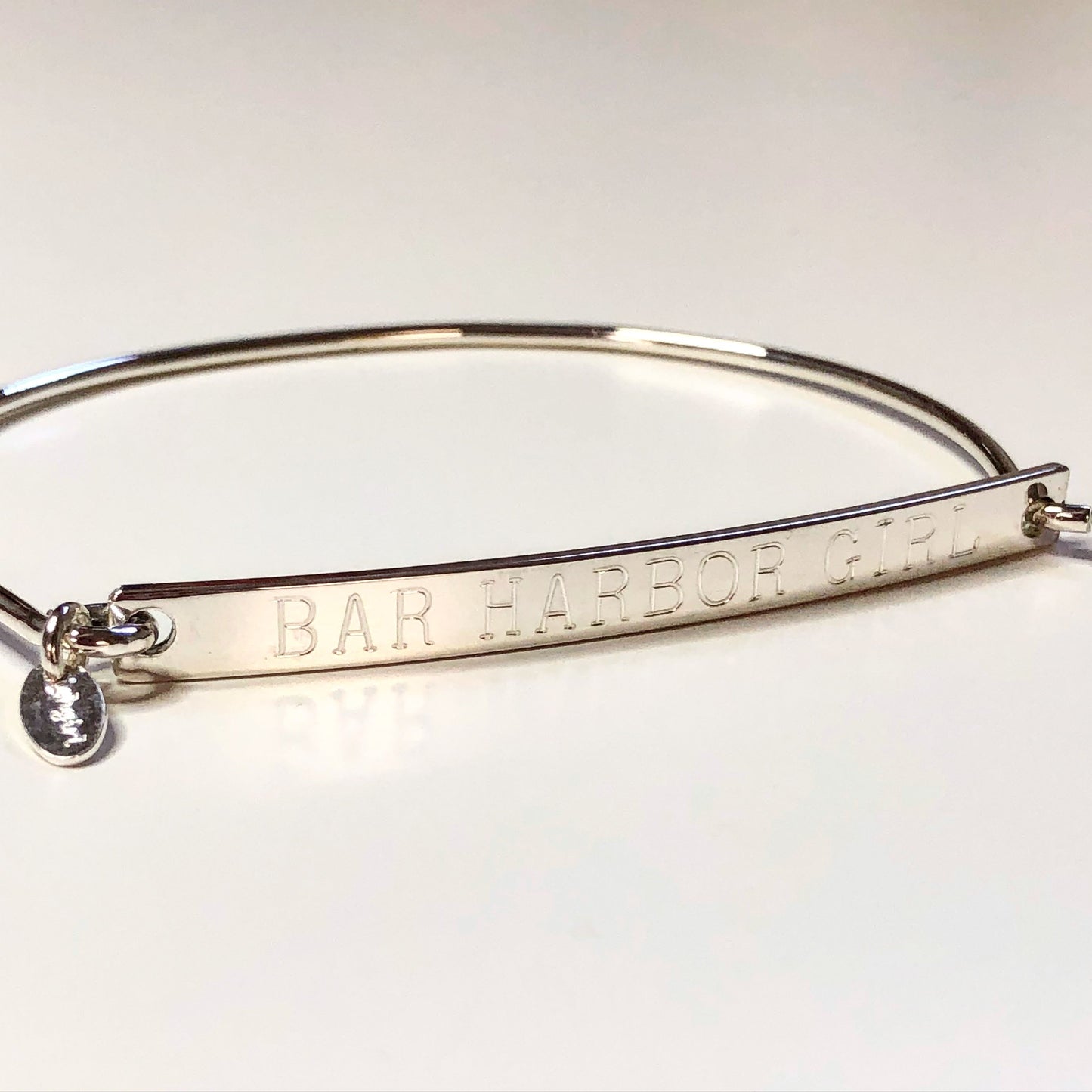 Sterling Silver Beach Booty Engravable Bangle