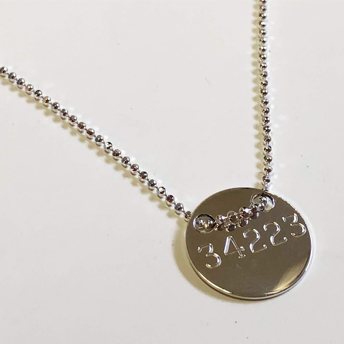 Sterling Silver Beach Booty Engravable Zip Code Necklace
