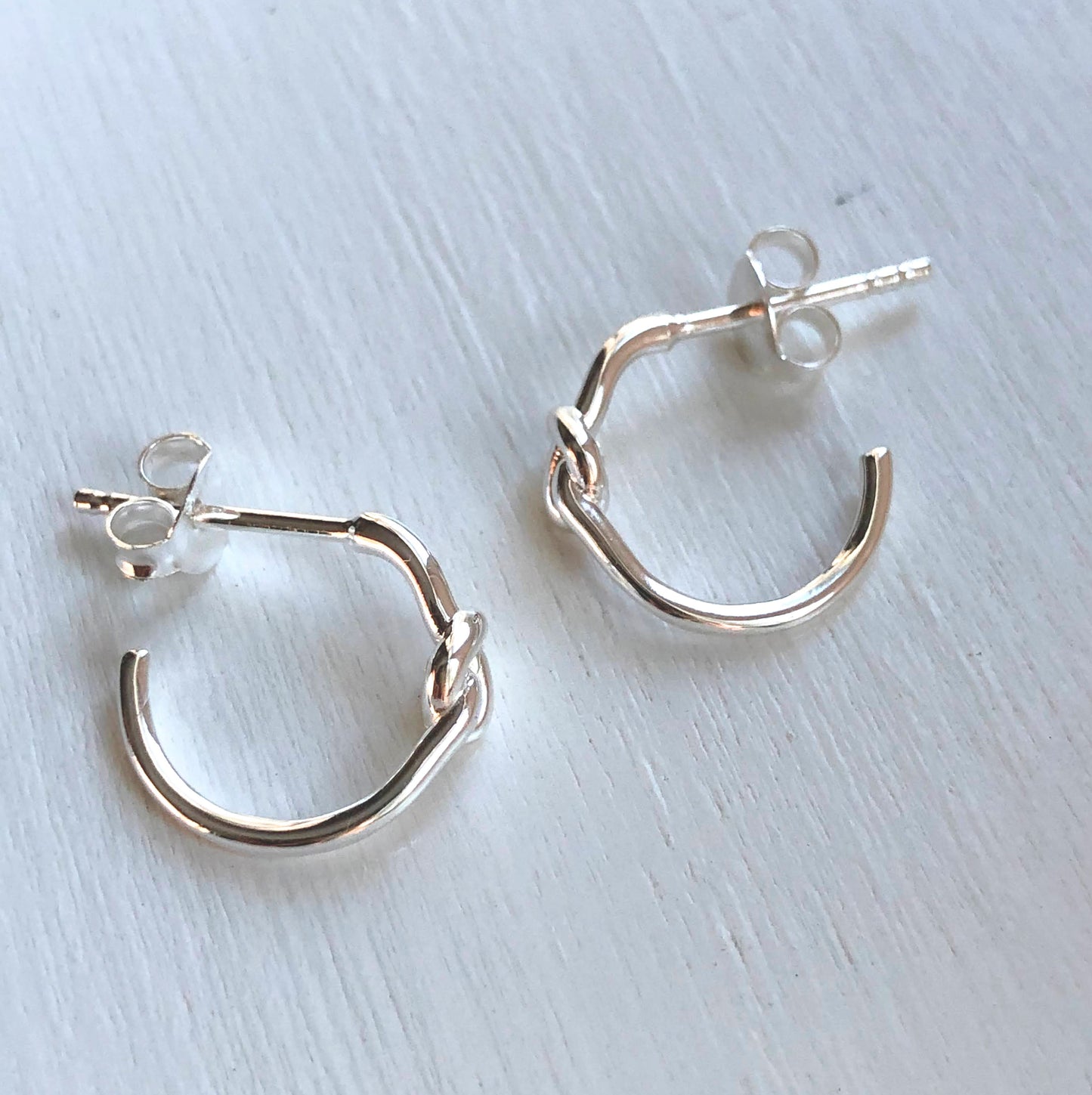 Knot Hoop Earrings
