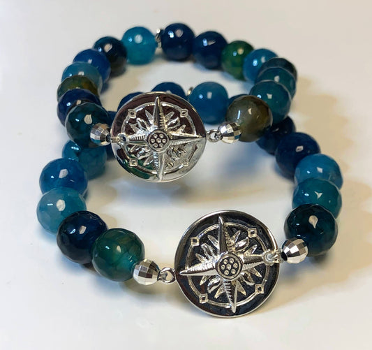 Compass Gemstone Bracelet