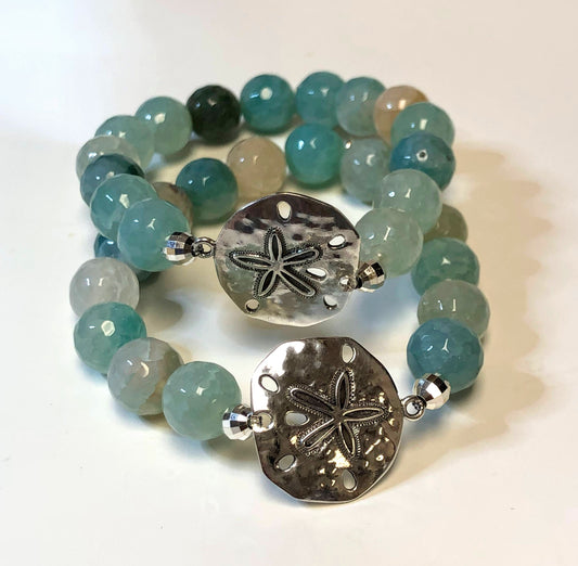 Sand Dollar Agate Bracelet