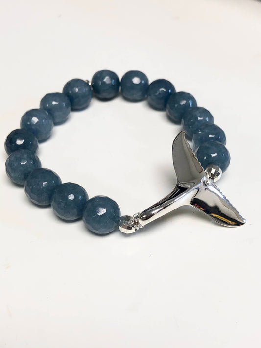 Whale Tail Jade Bracelet