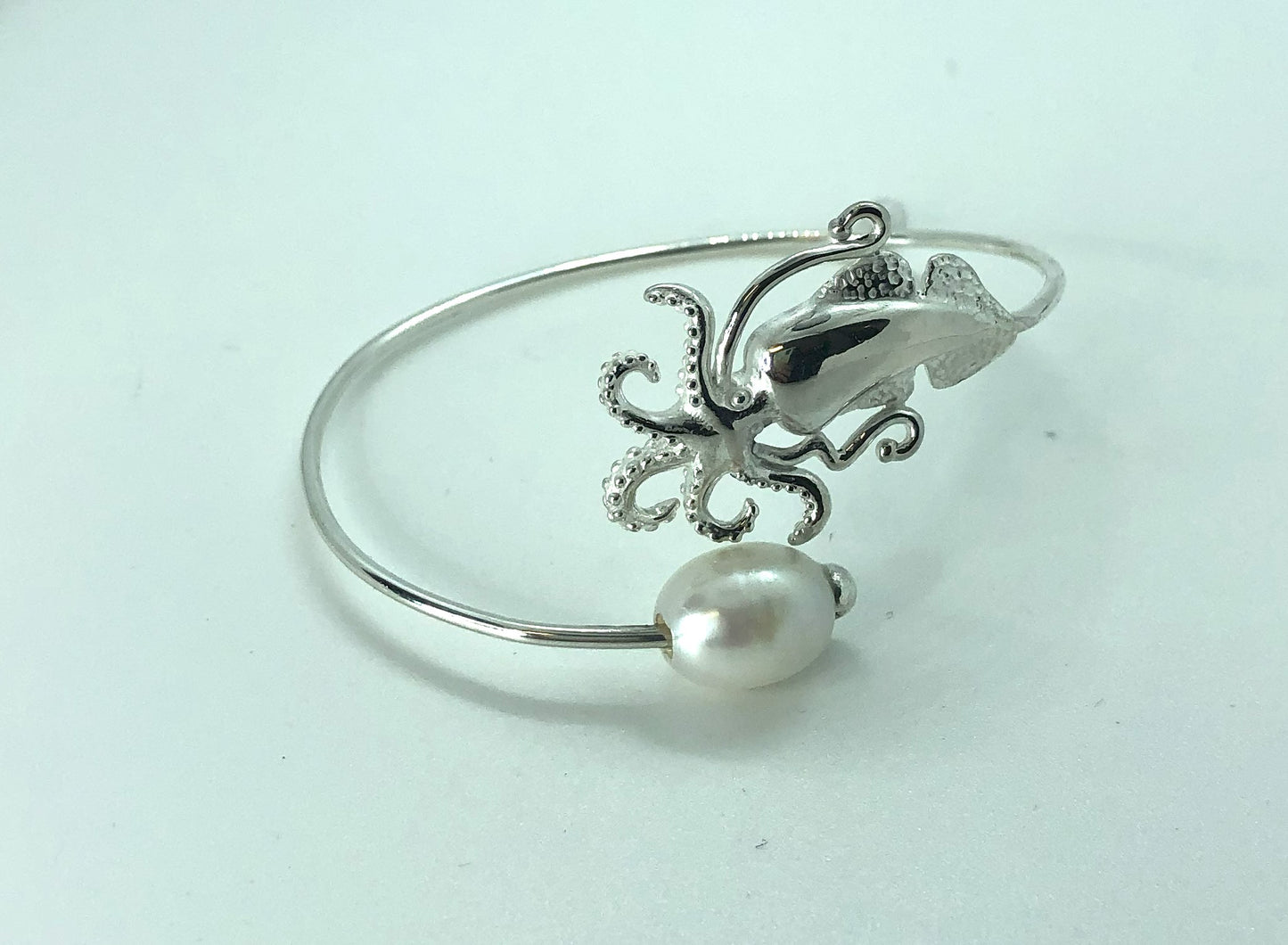 Squid Pearl Cuff Bracelet