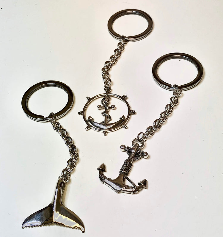 Sterling Silver Nautical Keychains