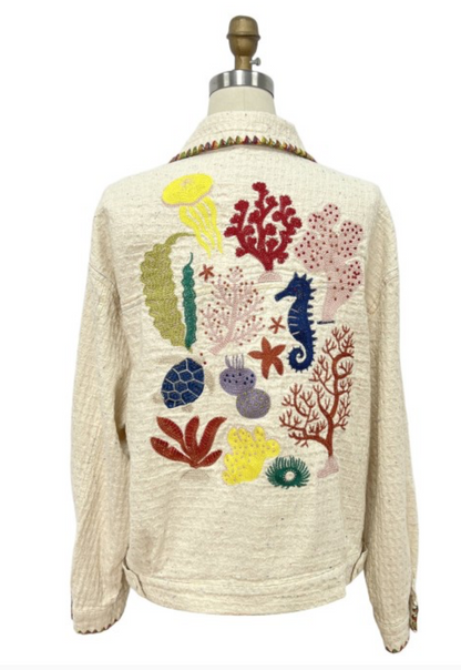 Sealife Embroidered Jacket