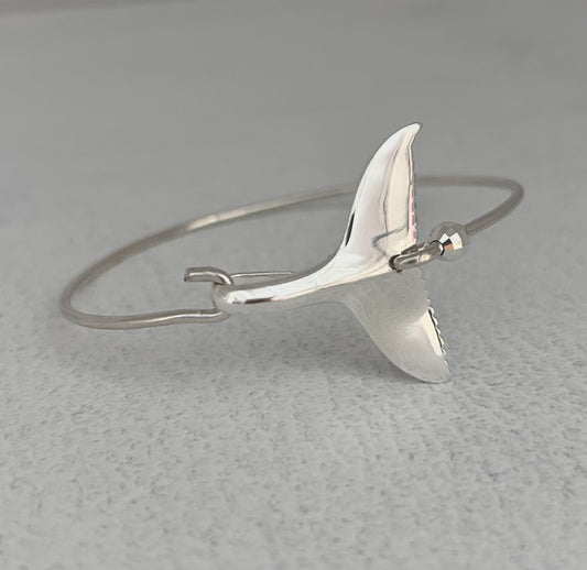 Sterling Silver Whale Tail Bracelet