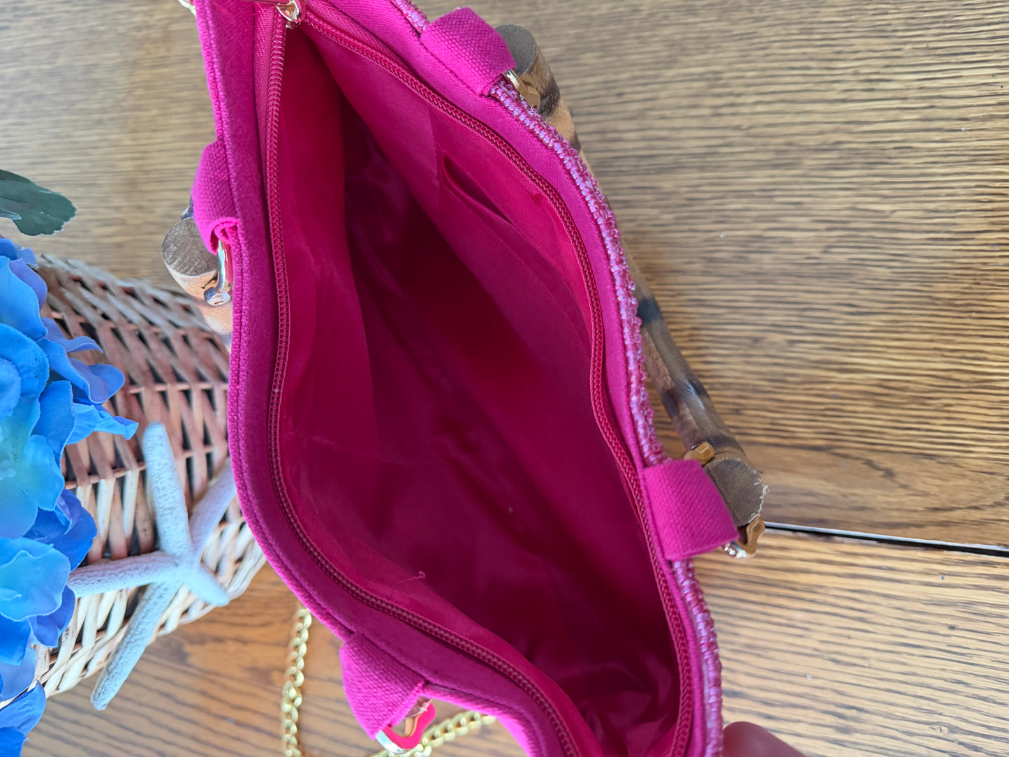 Pink Beaded Cape Cod Purse