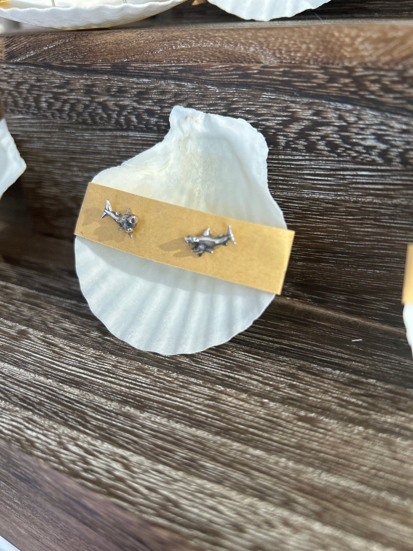 Little Great White Shark Earrings