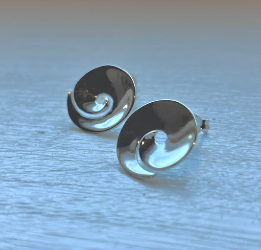 Sterling Silver Wave Earrings