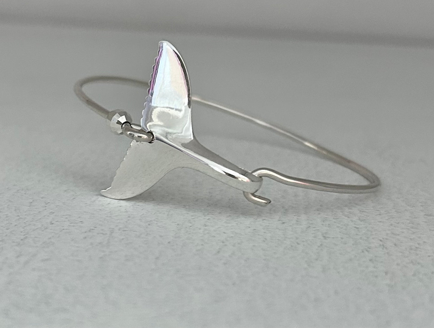 Sterling Silver Whale Tail Bracelet