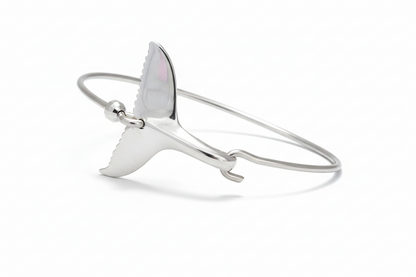 Sterling Silver Whale Tail Bracelet