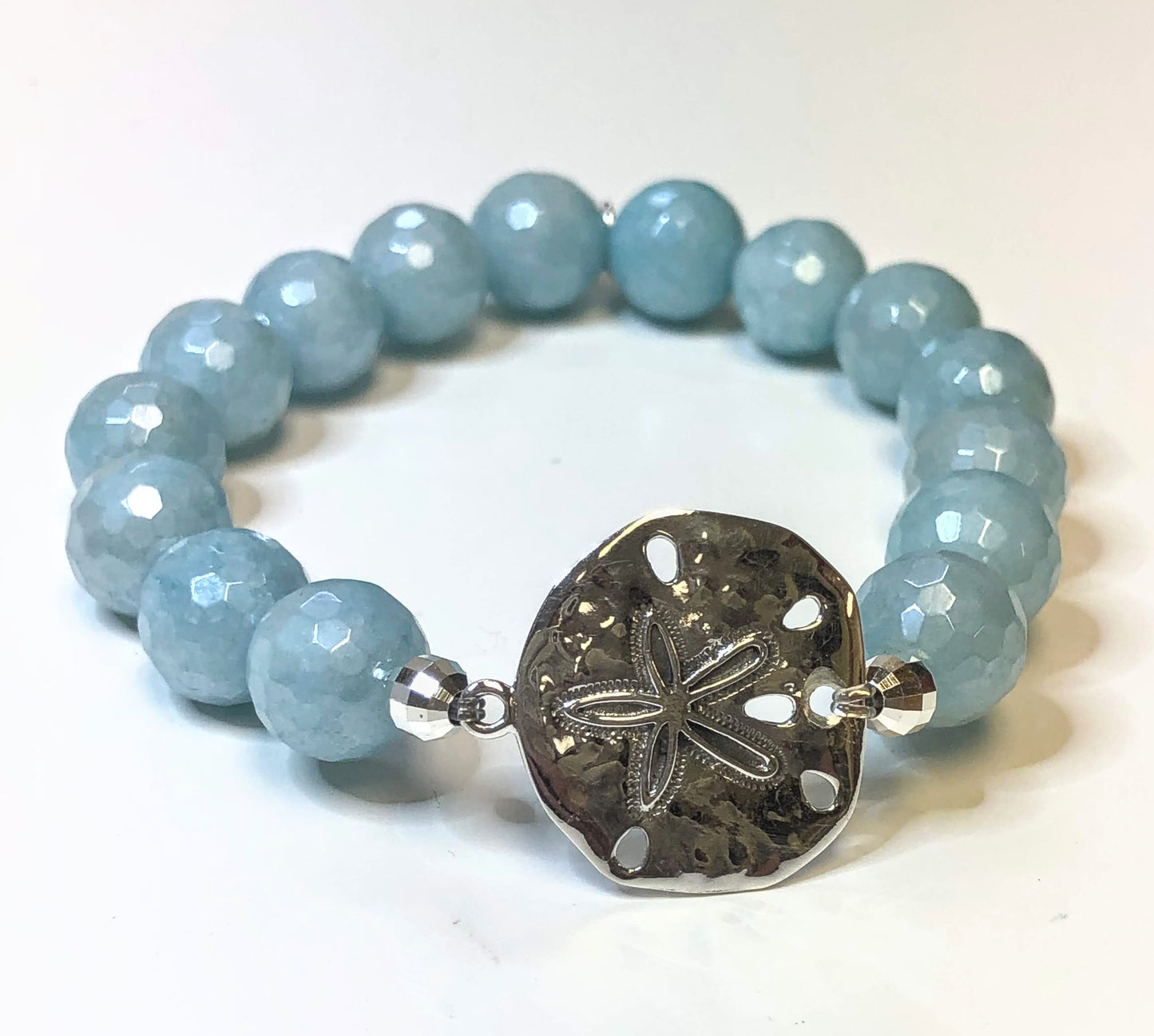 Sand Dollar Chalcedony Bracelet