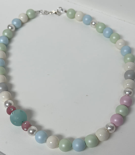 Beaded Pastel Necklace