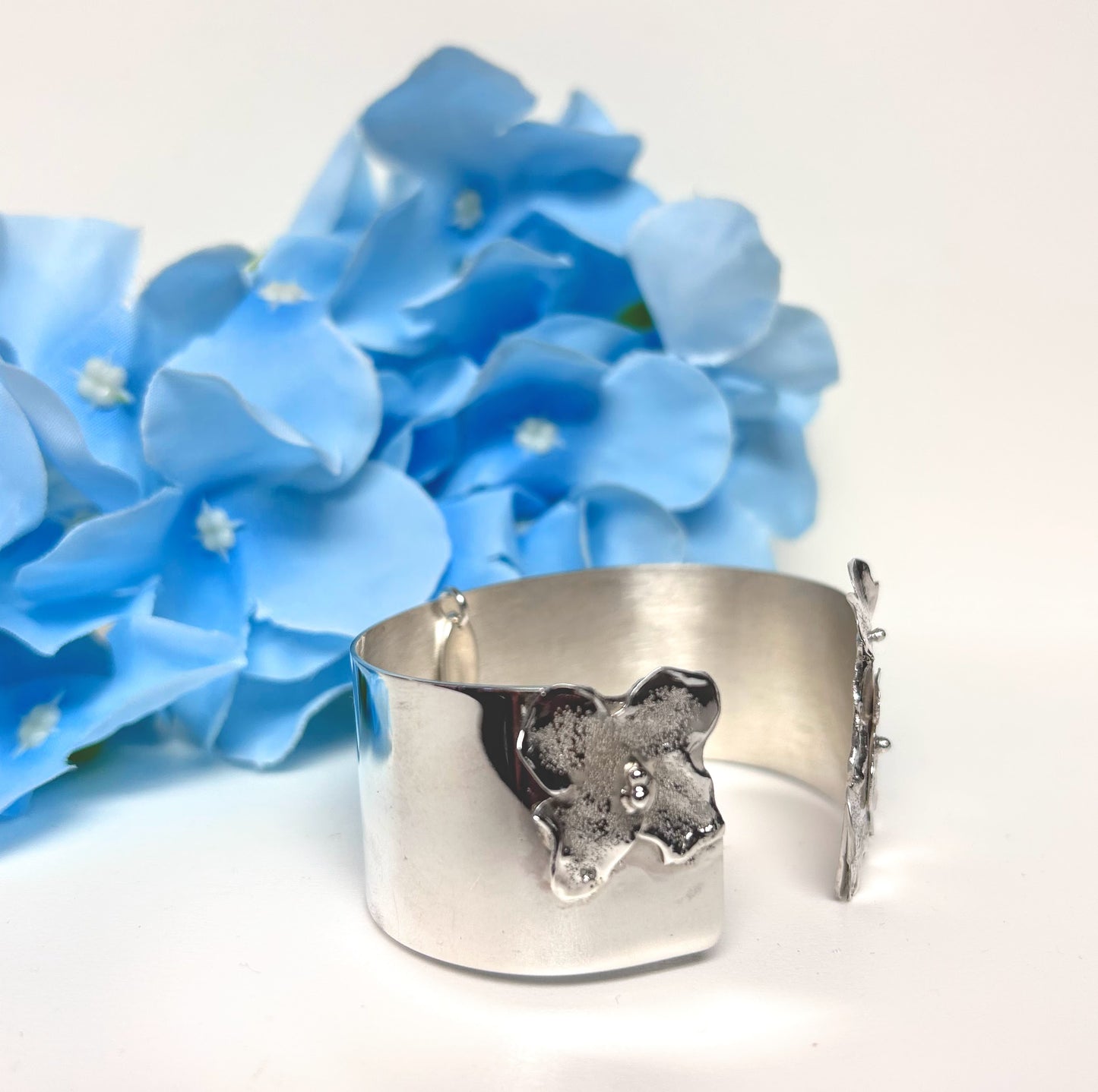 Hydrangea Blossom Cuff Bracelet #4