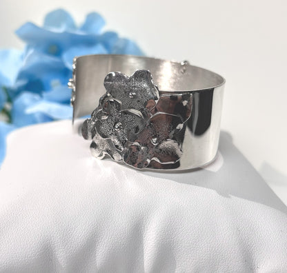 Hydrangea Blossom Cuff Bracelet #4