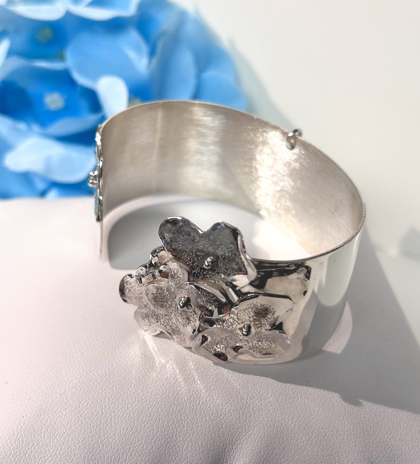 Hydrangea Blossom Cuff Bracelet #4