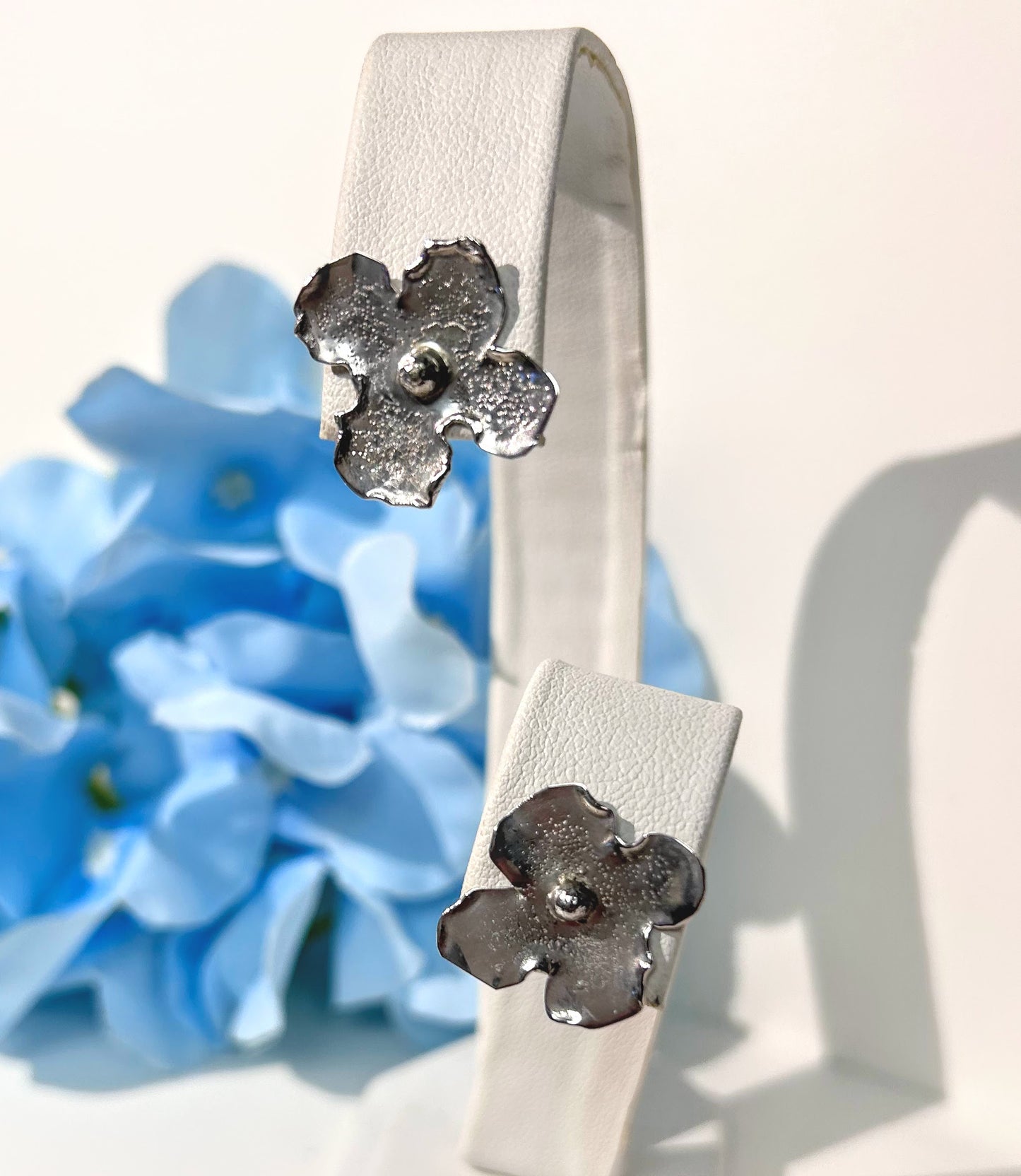 Hydrangea Blossom Stud Earrings #15