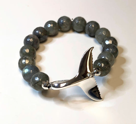 Whale Tail Labradorite Bracelet