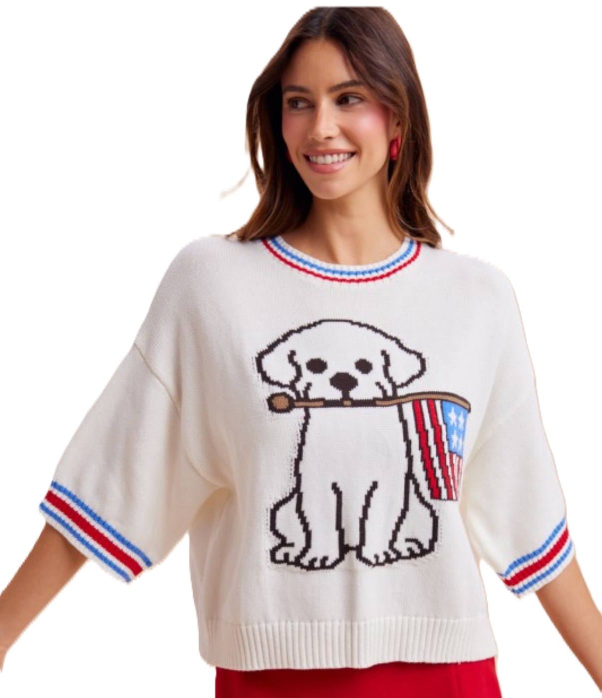 Patriotic Puppy Sweater