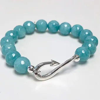 Fish Hook Gemstone Bracelet