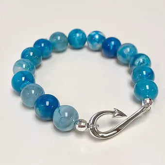 Fish Hook Gemstone Bracelet